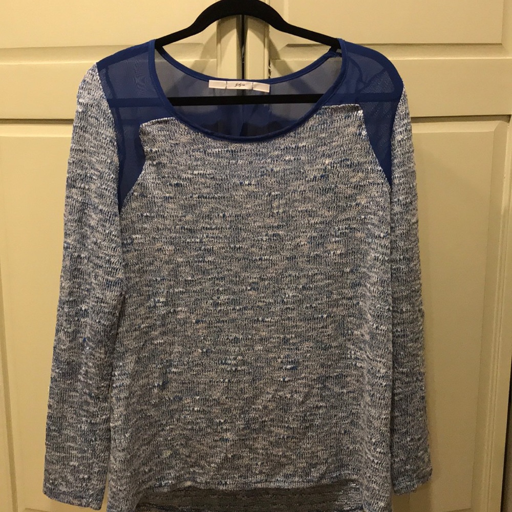 light blue light sweater